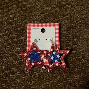 4th of july earrings!!